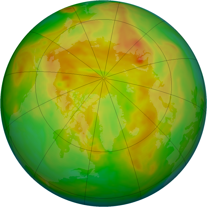 Arctic ozone map for 12 May 2007